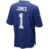Image of Daniel Jones New York Giants 2019 NFL Draft First Round Pick No. 1 Game Jersey – Royal 2019