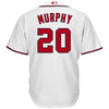 Image of Daniel Murphy Washington Nationals Majestic Home Cool Base Player Jersey - White 2019