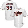 Image of Daniel Santana Minnesota Twins Majestic Cool Base Player Jersey - White 2019