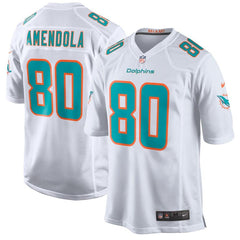 Danny Amendola Miami Dolphins New Game Jersey – White 2019