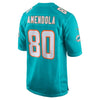Image of Danny Amendola Miami Dolphins Youth New Game Jersey – Aqua 2019