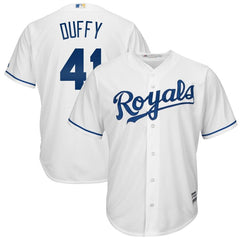 Danny Duffy Kansas City Royals Majestic Cool Base Home Player Jersey - White 2019