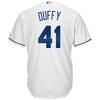 Image of Danny Duffy Kansas City Royals Majestic Cool Base Home Player Jersey - White 2019