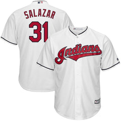 Danny Salazar Cleveland Indians Majestic Home Cool Base Jersey - White 2019