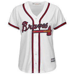 Dansby Swanson Atlanta Braves Majestic Women's 2019 Home Cool Base Player Jersey - White 2019