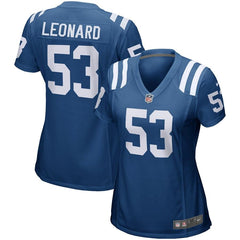 Darius Leonard Indianapolis Colts Women's Game Jersey – Royal 2019