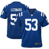 Image of Darius Leonard Indianapolis Colts Youth Game Jersey – Royal 2019