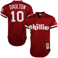 Darren Daulton Philadelphia Phillies Mitchell &amp; Ness Cooperstown Mesh Batting Practice Jersey - Red 2019