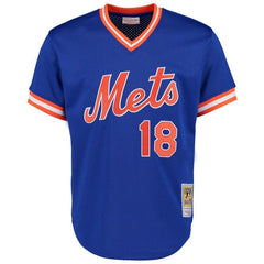 Darryl Strawberry New York Mets Mitchell & Ness Cooperstown Mesh Batting Practice Jersey - Royal 2019