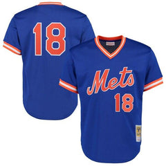 Darryl Strawberry New York Mets Mitchell &amp; Ness Cooperstown Mesh Batting Practice Jersey - Royal 2019