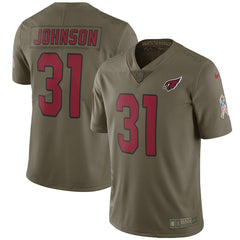 David Johnson Arizona Cardinals Salute To Service Limited Jersey - Olive 2019