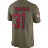 Image of David Johnson Arizona Cardinals Salute To Service Limited Jersey - Olive 2019