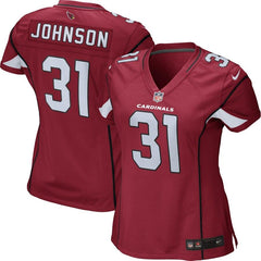 David Johnson Arizona Cardinals Women's Game Jersey - Cardinal 2019