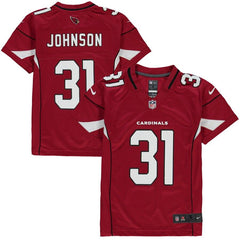 David Johnson Arizona Cardinals Youth Team Color Game Jersey - Cardinal 2019