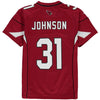 Image of David Johnson Arizona Cardinals Youth Team Color Game Jersey - Cardinal 2019