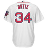 Image of David Ortiz Boston Red Sox Majestic Cool Base Jersey with Retirement Patch - White 2019