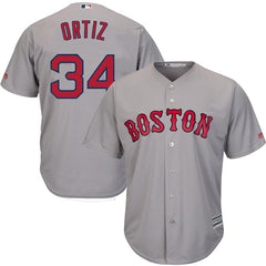 David Ortiz Boston Red Sox Majestic Cool Base Player Jersey - Gray 2019