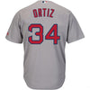 Image of David Ortiz Boston Red Sox Majestic Cool Base Player Jersey - Gray 2019