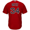 Image of David Ortiz Boston Red Sox Majestic Official Cool Base Player Jersey - Scarlet 2019