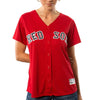 Image of David Ortiz Boston Red Sox Majestic Women's Cool Base Player Jersey - Scarlet 2019