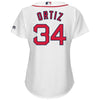 Image of David Ortiz Boston Red Sox Majestic Women's Cool Base Player Jersey - White 2019