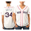 Image of David Ortiz Boston Red Sox Majestic Women's Fashion Stars &amp; Stripes Cool Base Player Jersey - White 2019