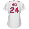Image of David Price Boston Red Sox Majestic Women's Cool Base Player Jersey - White 2019