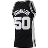 Image of David Robinson San Antonio Spurs Mitchell &amp; Ness 1998-99 Hardwood Classics Swingman Jersey - Black 2019