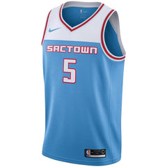 De'Aaron Fox Sacramento Kings City Edition Swingman Jersey – Blue 2019
