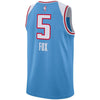 Image of De'Aaron Fox Sacramento Kings City Edition Swingman Jersey – Blue 2019