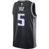 Image of De'Aaron Fox Sacramento Kings Replica Swingman Jersey - Statement Edition – Black 2019