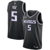 Image of De'Aaron Fox Sacramento Kings Replica Swingman Jersey - Statement Edition – Black 2019