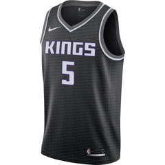 De'Aaron Fox Sacramento Kings Replica Swingman Jersey - Statement Edition – Black 2019