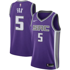 De'Aaron Fox Sacramento Kings Swingman Jersey Purple - Icon Edition 2019