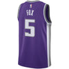 Image of De'Aaron Fox Sacramento Kings Swingman Jersey Purple - Icon Edition 2019
