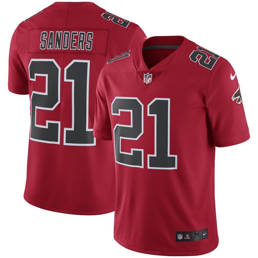 Deion Sanders Atlanta Falcons Color Rush Vapor Untouchable Retired Player Limited Jersey – Red 2019