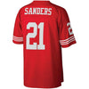 Image of Deion Sanders San Francisco 49ers Mitchell &amp; Ness Retired Player Vintage Replica Jersey - Scarlet 2019
