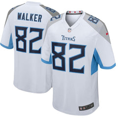 Delanie Walker Tennessee Titans New Game Jersey – White 2019