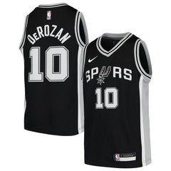 DeMar DeRozan San Antonio Spurs Youth Swingman Jersey Black – Icon Edition 2019