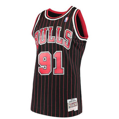 Dennis Rodman Chicago Bulls Mitchell & Ness 1995-96 Hardwood Classics Swingman Jersey – Black 2019