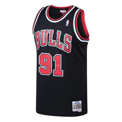 Dennis Rodman Chicago Bulls Mitchell & Ness 1997-98 Hardwood Classics Swingman Jersey - Black 2019