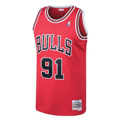 Dennis Rodman Chicago Bulls Mitchell & Ness 1997-98 Hardwood Classics Swingman Jersey - Red 2019