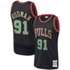 Image of Dennis Rodman Chicago Bulls Mitchell &amp; Ness Hardwood Classics Christmas Swingman Collection Jersey – Black 2019
