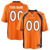 Image of Denver Broncos Custom Game Jersey - Orange 2019
