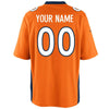 Image of Denver Broncos Custom Game Jersey - Orange 2019