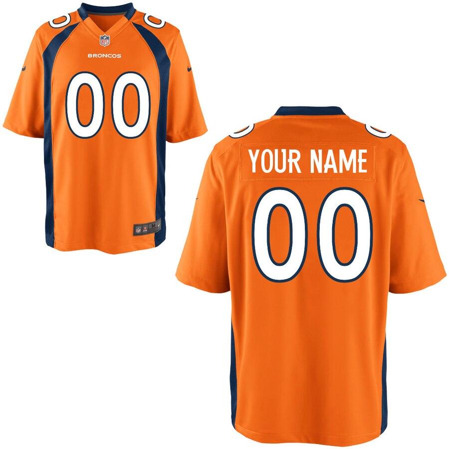 Denver Broncos Custom Team Color - Game Jersey – Orange 2019