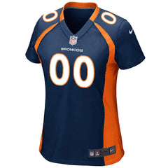 Denver Broncos Women's Custom Game Jersey - Navy Blue 2019