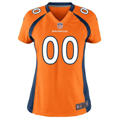 Denver Broncos Women's Custom Game Jersey - Orange 2019