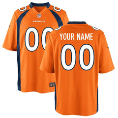 Denver Broncos Youth Custom Game Jersey - Orange 2019