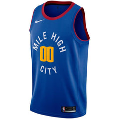 Denver Nuggets Swingman Custom Jersey Blue – Statement Edition 2019